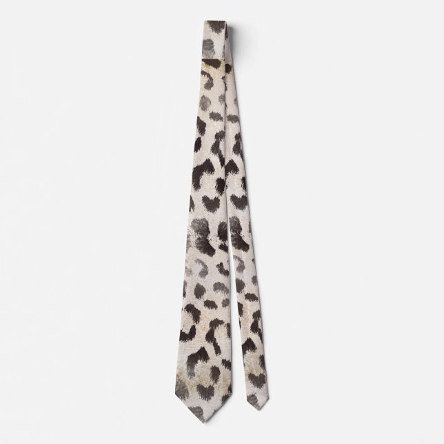 Leopard Skin in Tangerine Ivory Tie (Front)