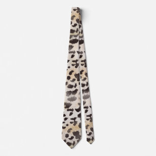 Leopard Skin in Tangerine Ivory Tie