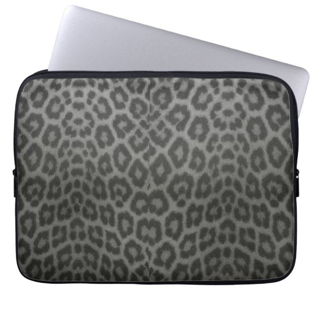 Leopard Skin Laptop Sleeve  (Front)