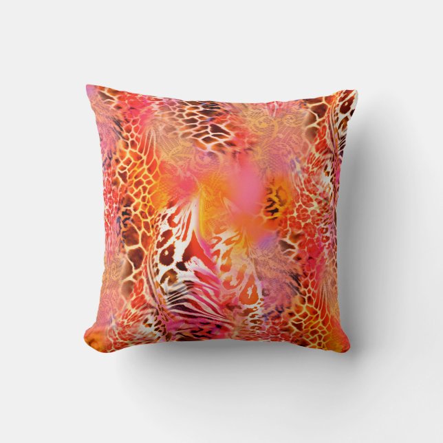 leopard skin pattern fabric leopard,abstract,anima cushion (Front)