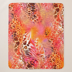 leopard skin pattern fabric leopard,abstract,anima sherpa blanket