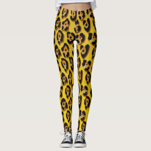 leopard skin pattern leggings