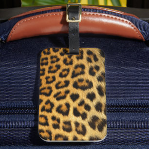 Leopard Skin Pattern Luggage Tag