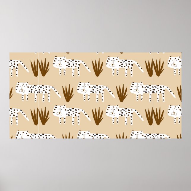 Leopard skin pattern poster (Front)