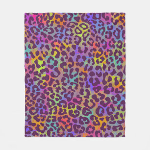 Leopard skin pattern. Repeating seamless animal ba Fleece Blanket