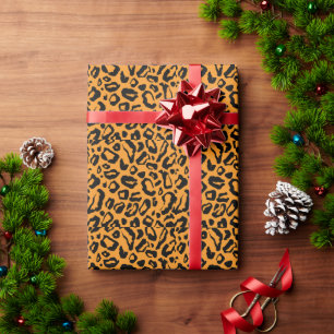 Leopard skin pattern wrapping paper