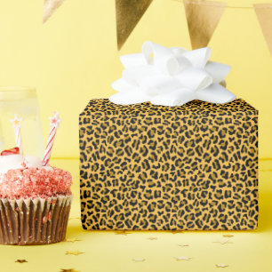 leopard skin pattern wrapping paper