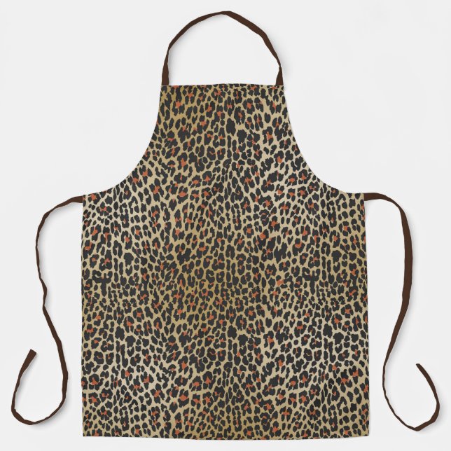 Leopard Skin Print Apron (Front)