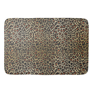 Leopard Skin Print Bath Mat