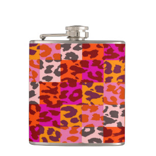 Leopard Skin Retro Pattern 2 Hip Flask