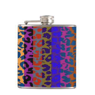 Leopard Skin Retro Pattern 5 Hip Flask