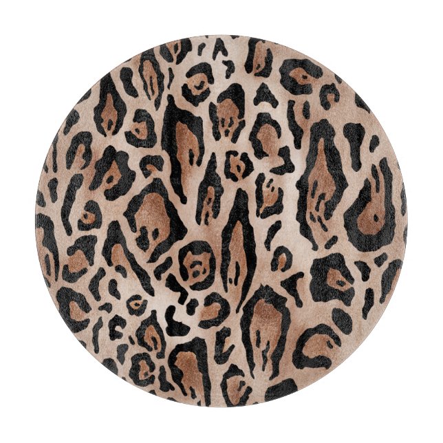 Leopard skin: seamless pattern. cutting board (Front)