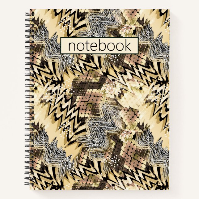 leopard skin, snakes notebook (Front)