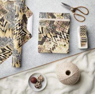 leopard skin, snakes wrapping paper