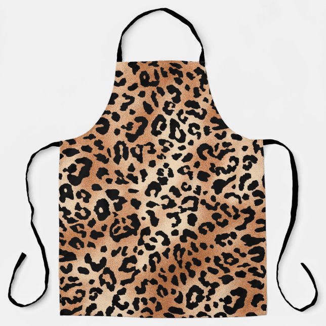 leopard skin. Stylish blouse design with leopard s Apron (Front)