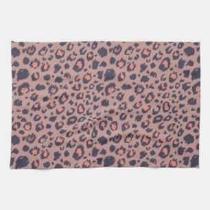 Leopard skin tea towel