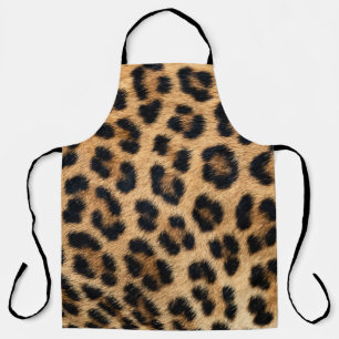 Leopard skin texture apron