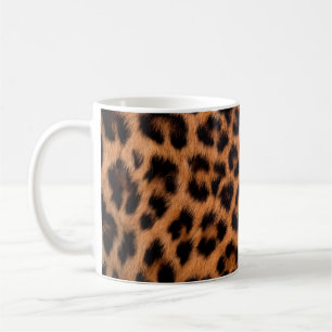 Leopard skin texture : Close-up leopard spot patte Coffee Mug