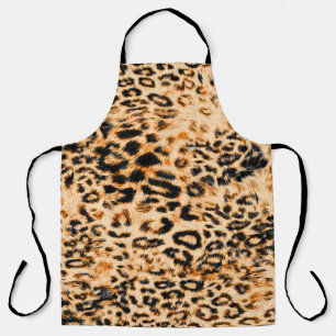 Leopard skin texture, leopard pattern apron