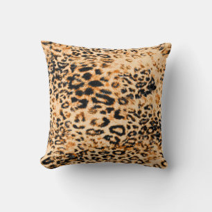 Leopard skin texture, leopard pattern cushion