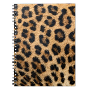 Leopard skin texture notebook