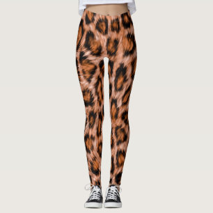 Leopard Skin Texture Pattern Leggings