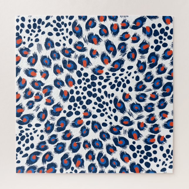 Leopard skin: vintage seamless pattern. jigsaw puzzle (Vertical)