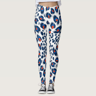 Leopard skin: vintage seamless pattern. leggings