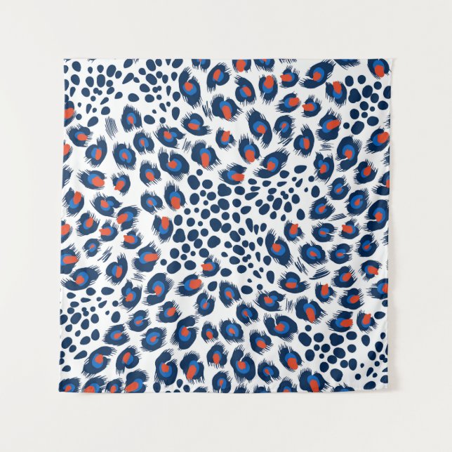 Leopard skin: vintage seamless pattern. tapestry (Front)