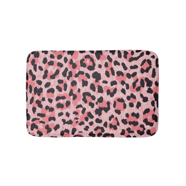Leopard skin: vintage seamless texture bath mat (Front)