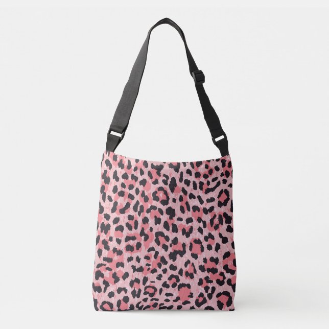 Leopard skin: vintage seamless texture crossbody bag (Front)