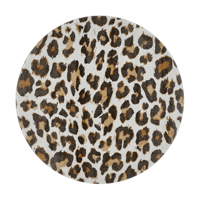 Leopard Skin: Vintage Seamless Texture Cutting Board (Front)
