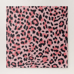 Leopard skin: vintage seamless texture jigsaw puzzle