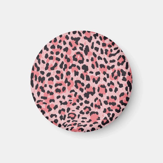 Leopard skin: vintage seamless texture magnet (Front)