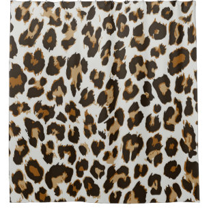 Leopard Skin: Vintage Seamless Texture Shower Curtain