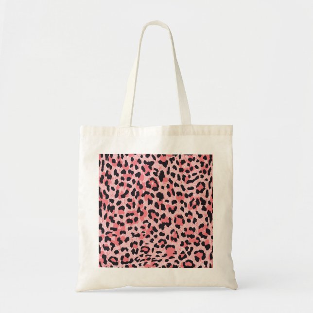 Leopard skin: vintage seamless texture tote bag (Front)