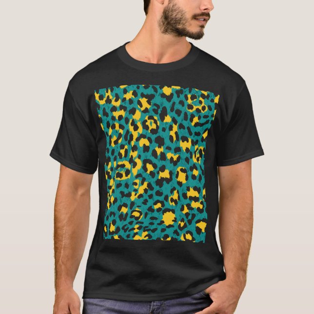 Leopard Skin: Vintage Texture Pattern T-Shirt (Front)