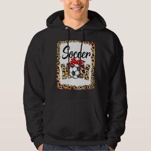 Leopard Soccer Mum Cute Mum Life Soccer Game Day C Hoodie