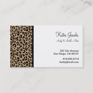 Leopard Social Calling Cards
