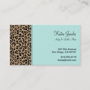 Leopard Social Calling Cards