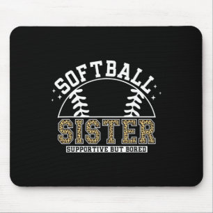 Leopard Softll Sister Supportive But Bored Softll Mouse Mat