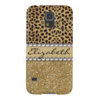 Leopard Spot Gold Glitter Rhinestone PHOTO PRINT