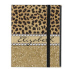 Leopard Spot Gold Glitter Rhinestone PHOTO PRINT