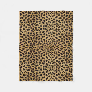 Leopard Spot Pattern Print Fleece Blanket