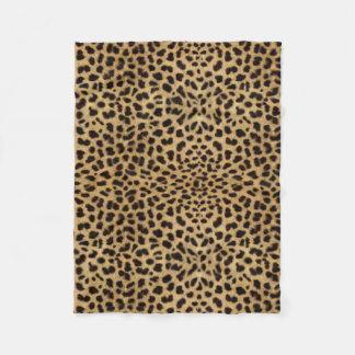Leopard Spot Pattern Print Fleece Blanket