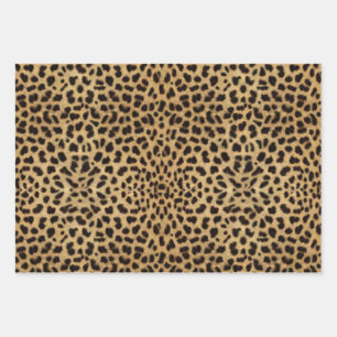 Leopard Spot Pattern Print Wrapping Paper Sheet