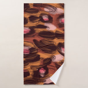 Leopard Spots African Animal Pattern Bath Towel