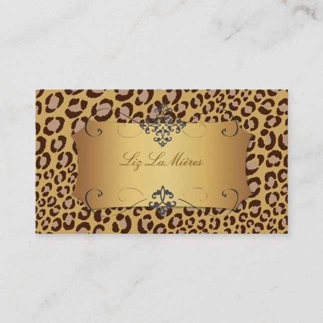 Leopard spots aux naturelle / business cards (Front)