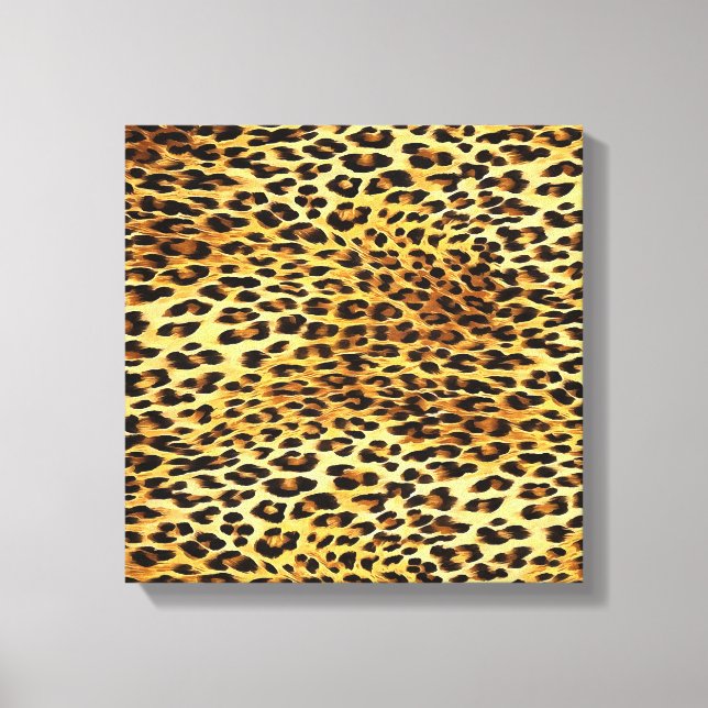 Leopard Spots Camouflage Pattern Painting Canvas Print (Front)