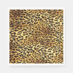 Leopard Spots Camouflage Pattern Painting Napkin